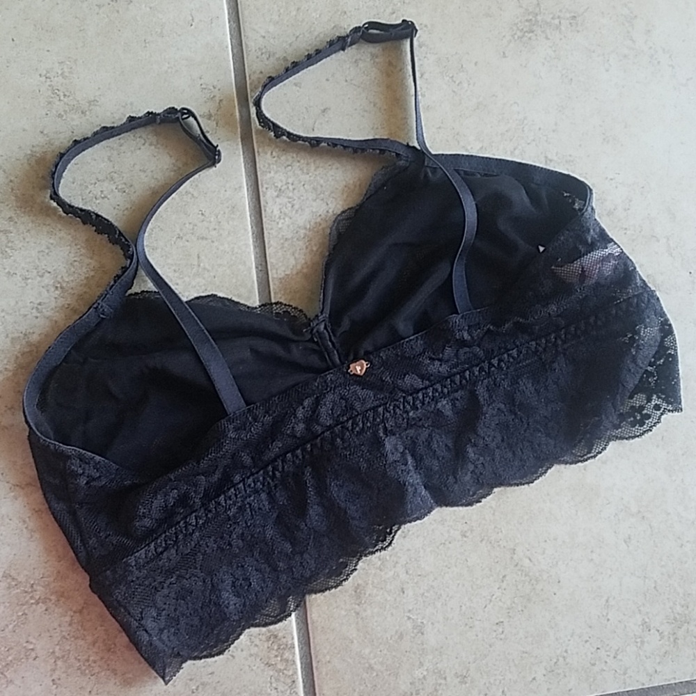 PINK black lace bralette - Picture 2 of 8
